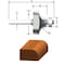 Vermont American 1 in. D X 1/4 in. X 2-3/16 in. L Carbide Tipped Round Over Router Bit 23132 - alternate 1